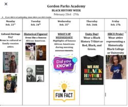 Black History Week 2026: 2/23/2026-2/27/2026
